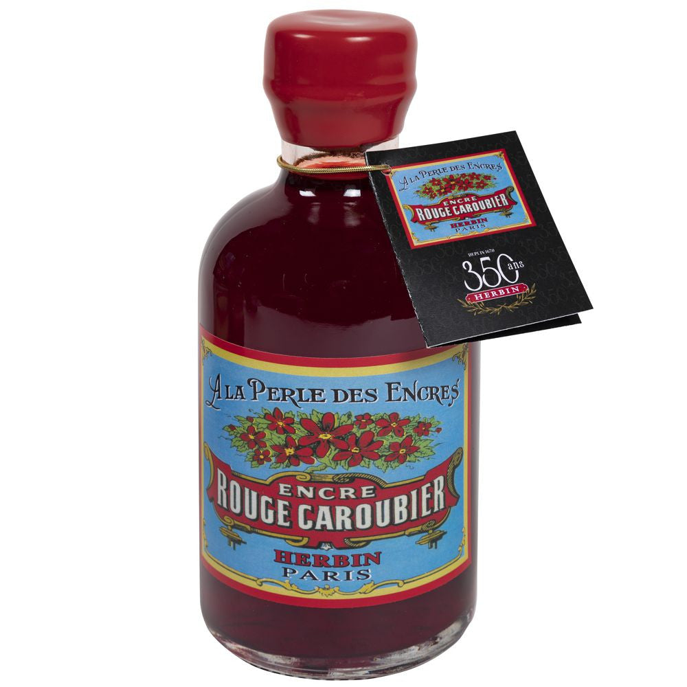 Tinta Para Caneta Tinteiro Herbin Edição 350 anos 500ml Rouge Caroubier