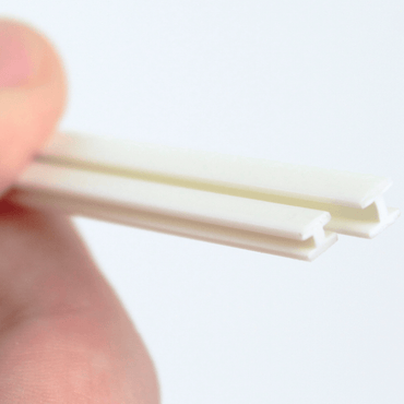 Vareta de PVC Formato H Para Encaixe 02 x 1000 mm