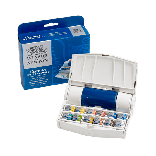 Aquarela Winsor & Newton Cotman Field Plus 12 Cores