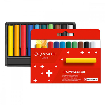 Pastel Wax Swisscolor Caran d’Ache 10 Cores