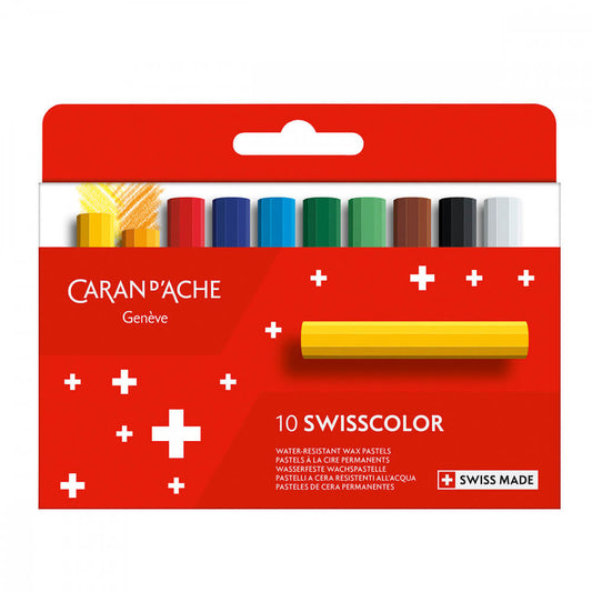 Pastel Wax Swisscolor Caran d’Ache 10 Cores