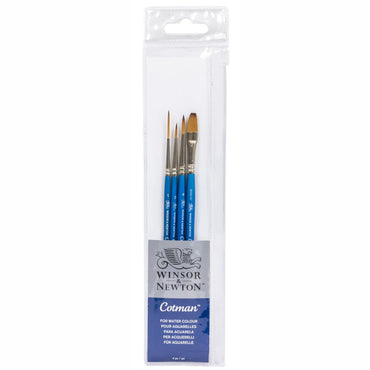 Kit Pincéis Winsor & Newton Cotman Aquarela 4 Unidades