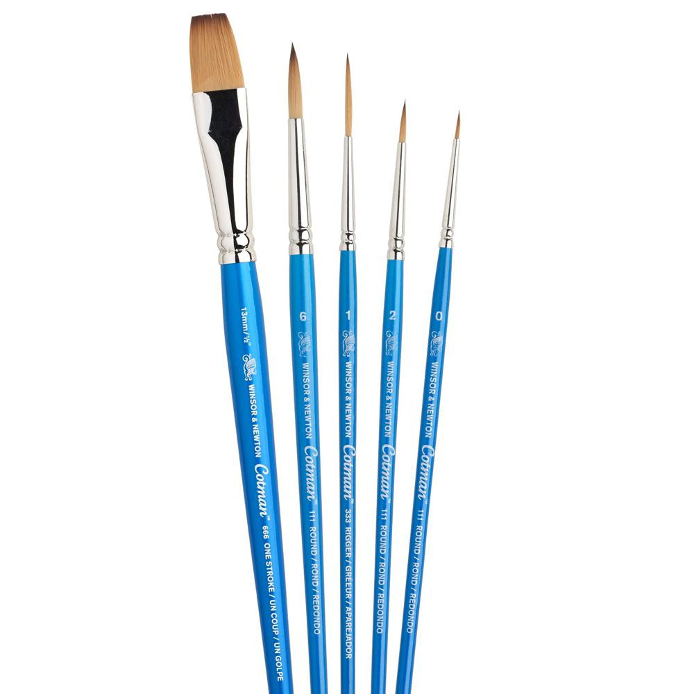 Kit Pincéis Winsor & Newton Cotman Aquarela 5 Unidades