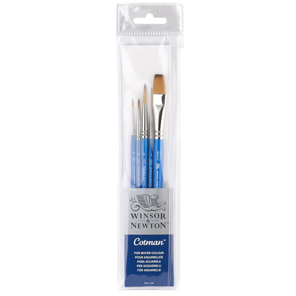 Kit Pincéis Winsor & Newton Cotman Aquarela 5 Unidades