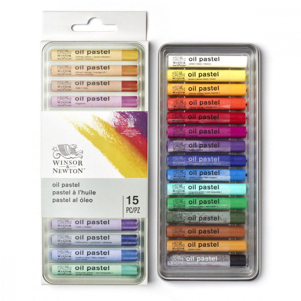 Estojo Pastel Oleoso Winsor & Newton 15 Cores