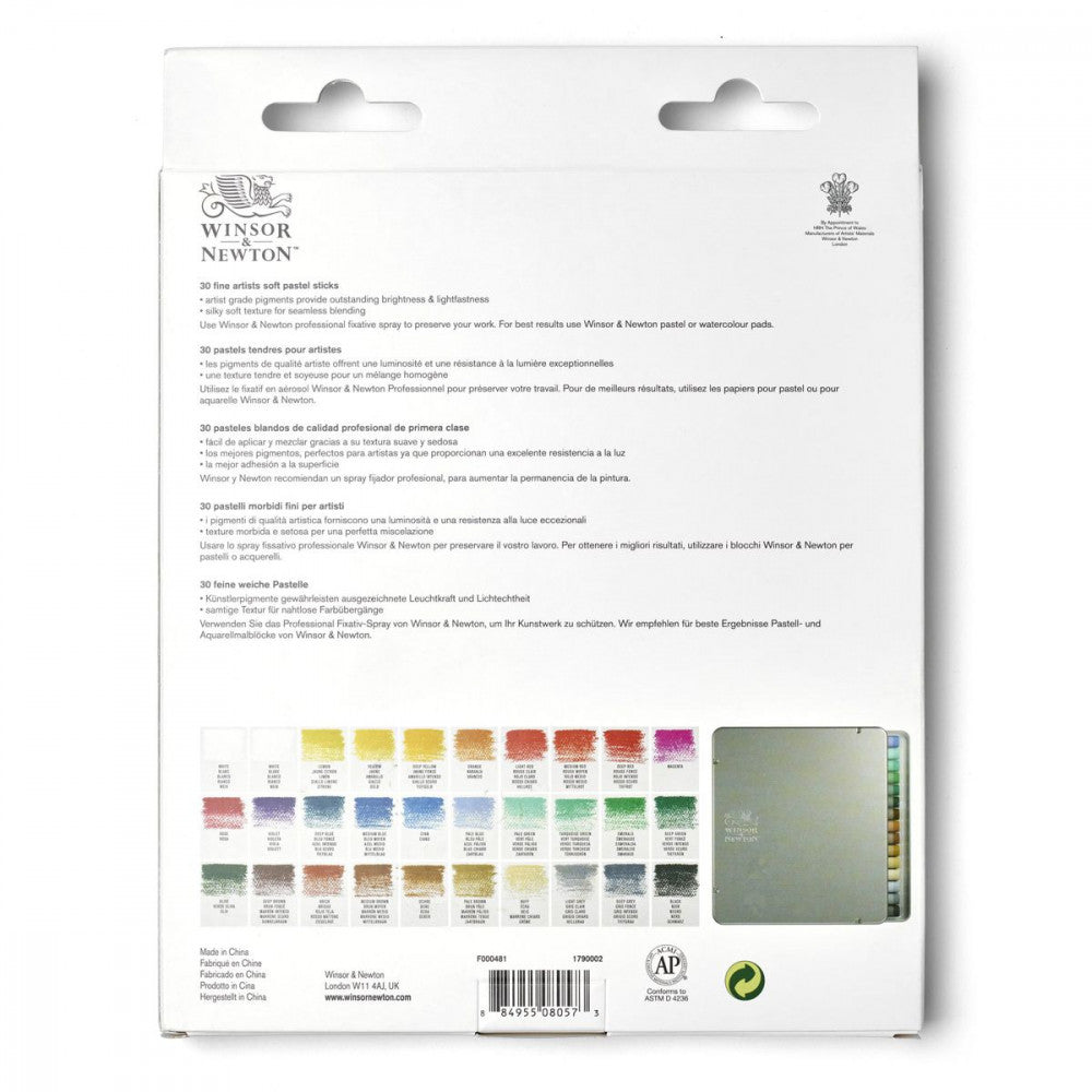Estojo Pastel Seco Soft Winsor & Newton 30 Cores