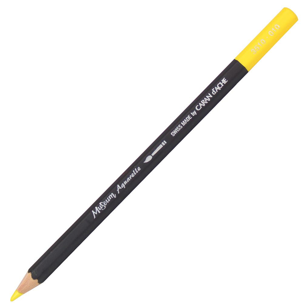 Lápis Aquarelado Caran D'Ache Museum 010 Yellow
