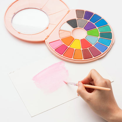 Aquarela Himi 24 Cores Estojo Pêssego