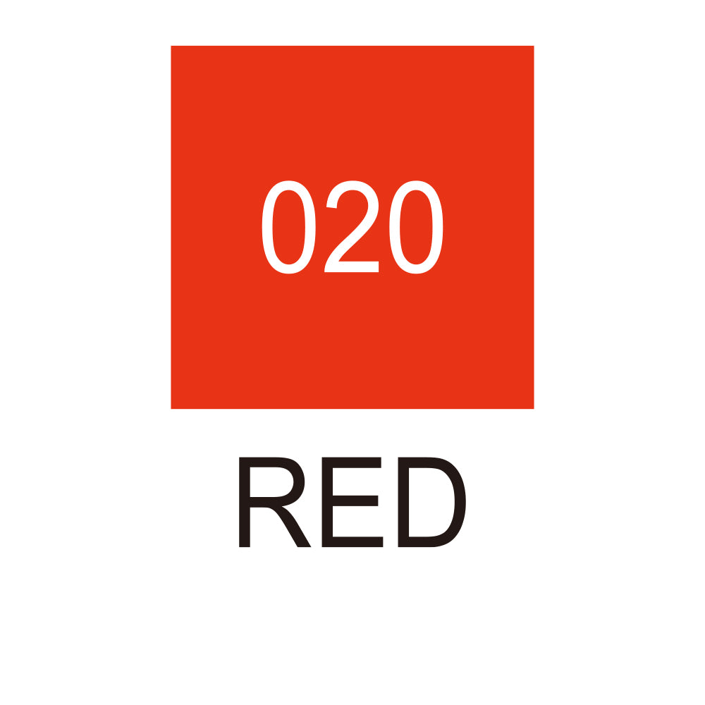 Caneta Pincel Kuretake Zig Clean Color Real Brush Red 020