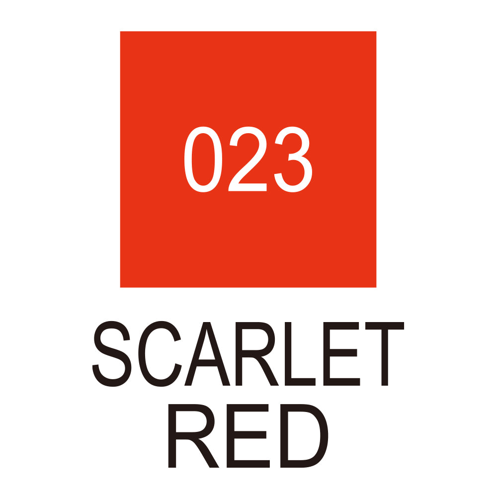 Caneta Pincel Kuretake Zig Clean Color Real Brush Scarlet Red 023