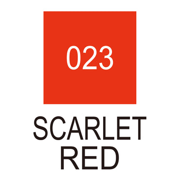 Caneta Pincel Kuretake Zig Clean Color Real Brush Scarlet Red 023
