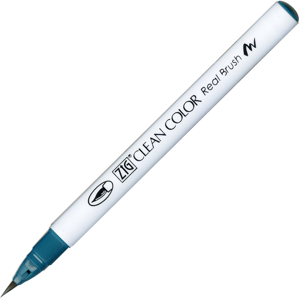 Caneta Pincel Kuretake Zig Clean Color Real Brush Persian Green 033