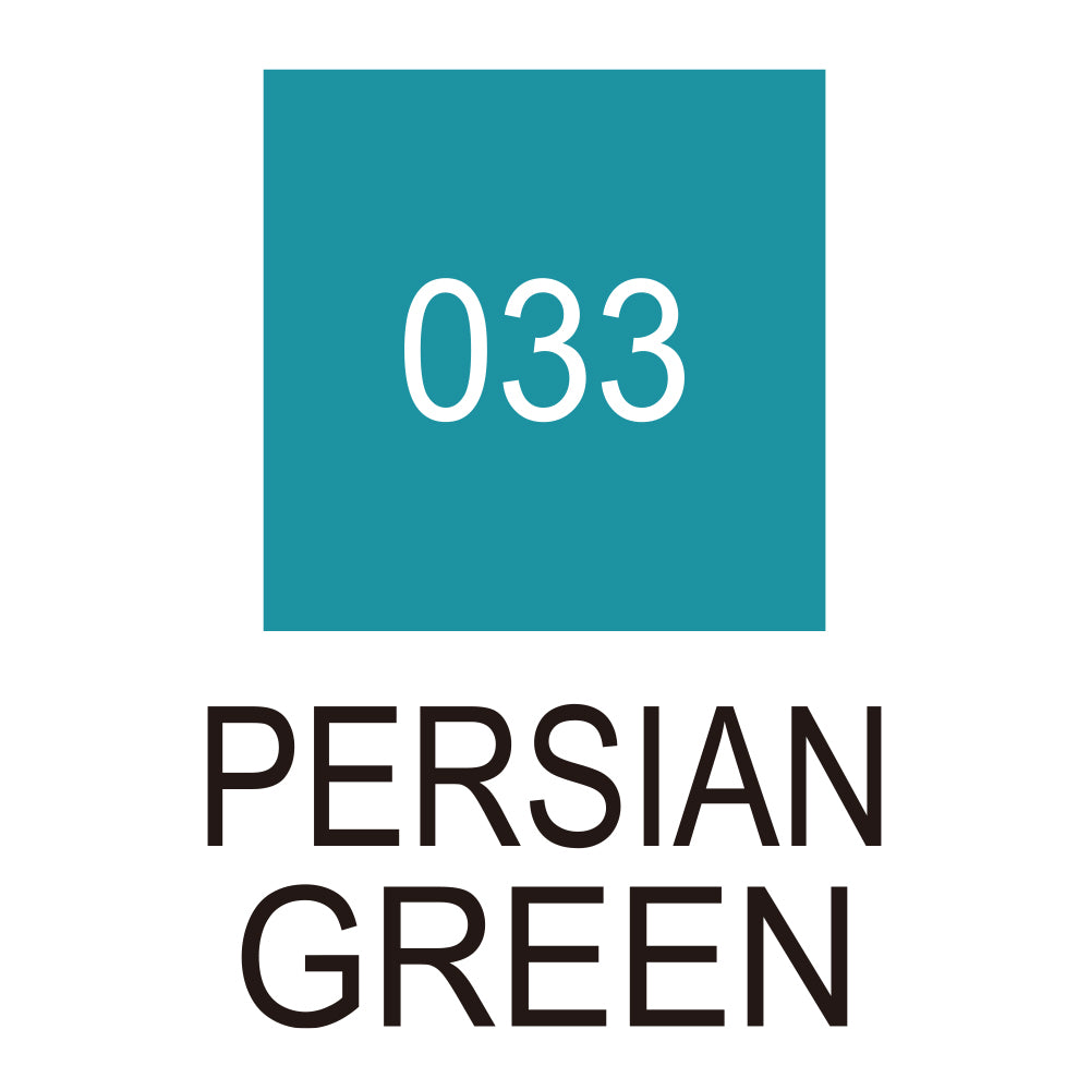 Caneta Pincel Kuretake Zig Clean Color Real Brush Persian Green 033