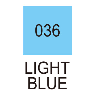 Caneta Pincel Kuretake Zig Clean Color Real Brush Light Blue 036