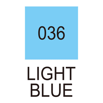 Caneta Pincel Kuretake Zig Clean Color Real Brush Light Blue 036