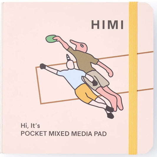Bloco de Papel Mixed Media Himi 300g/m² 12x12cm 24 Folhas