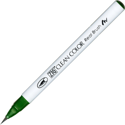 Caneta Pincel Kuretake Zig Clean Color Real Brush Green 040
