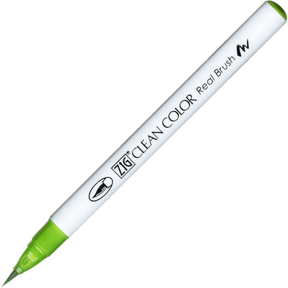 Caneta Pincel Kuretake Zig Clean Color Real Brush Light Green 041