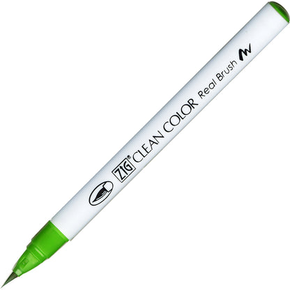 Caneta Pincel Kuretake Zig Clean Color Real Brush May Green 047