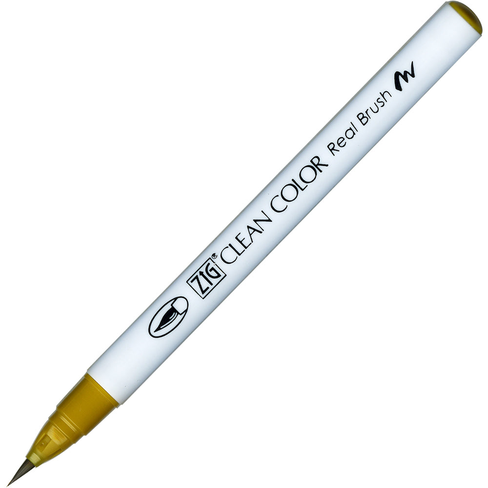 Caneta Pincel Kuretake Zig Clean Color Real Brush Ochre 063