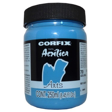 Tinta Acrílica Fosca Corfix Arts 250ml  70 Azul Real G1