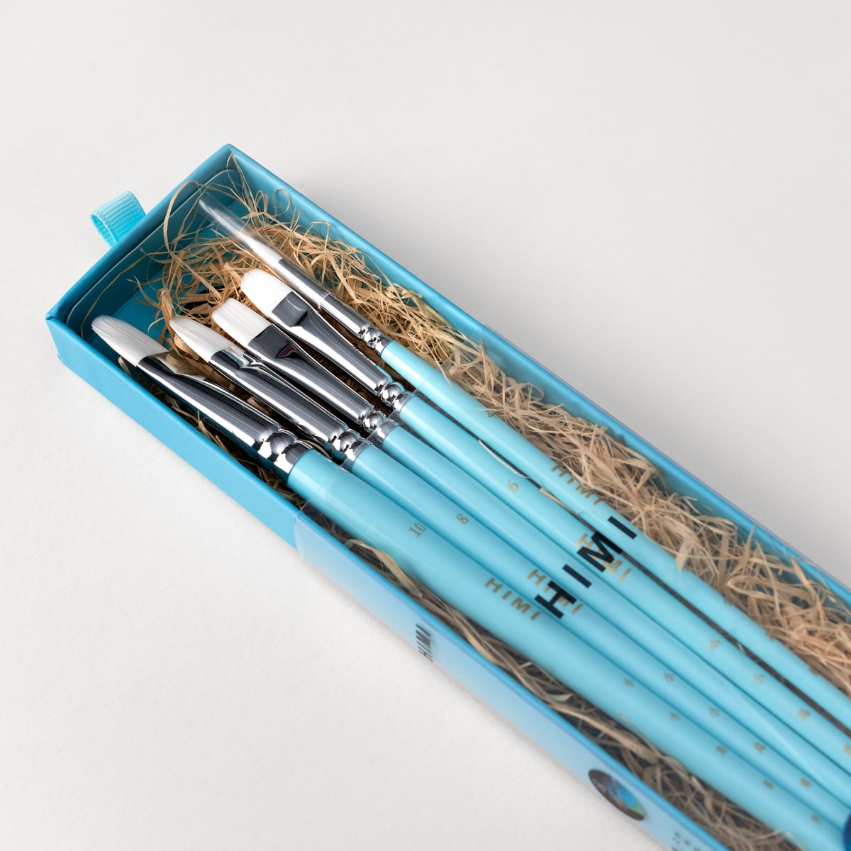 Kit De Pincéis Azul Himi Para Guache 5 Unidades