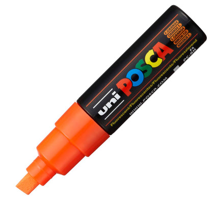 Caneta Posca Uni Ball Extra Board PC-8K Laranja Fluorescente