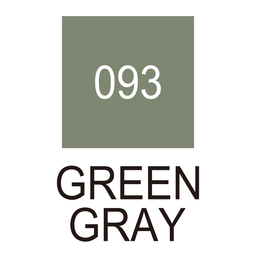 Caneta Pincel Kuretake Zig Clean Color Real Brush Green Gray 093