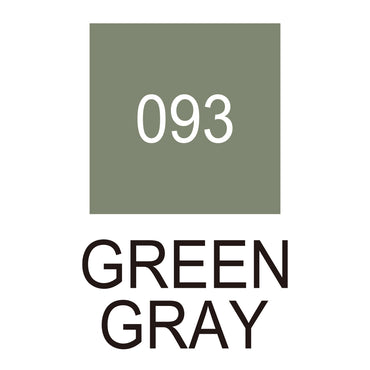 Caneta Pincel Kuretake Zig Clean Color Real Brush Green Gray 093