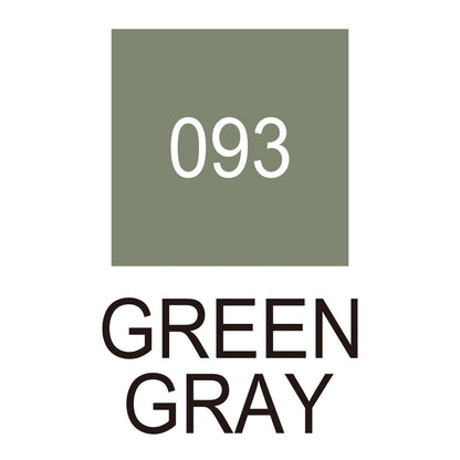 Caneta Pincel Kuretake Zig Clean Color Real Brush Green Gray 093