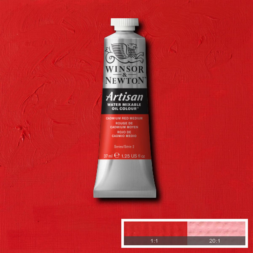 Tinta Óleo Solúvel em Água Winsor & Newton Artisan 37ml S2 099 Cadmium Red Medium