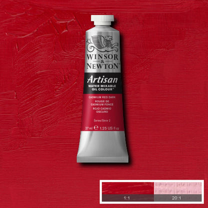 Tinta Óleo Solúvel em Água Winsor & Newton Artisan 37ml S2 104 Cadmium Red Dark