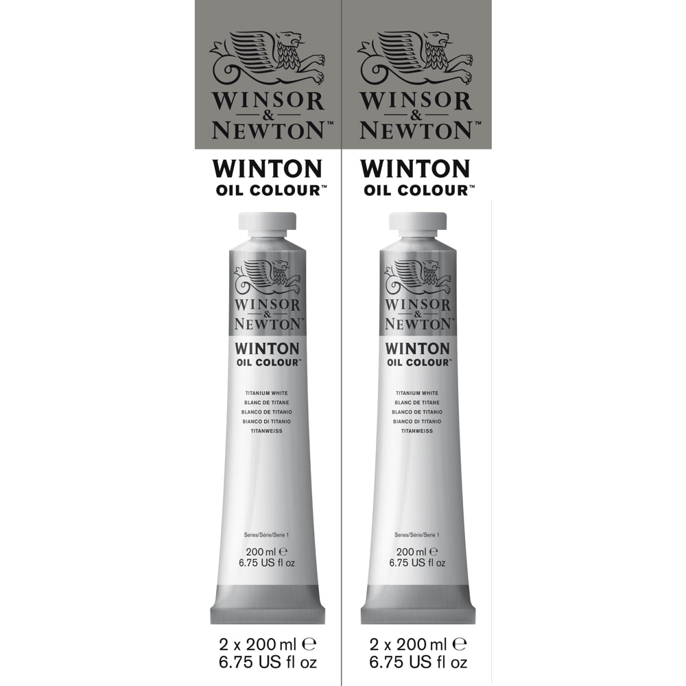 Tinta Óleo Winton 200ml Winsor & Newton Titanium White 2 Unidades