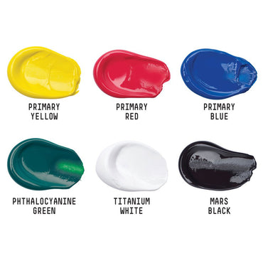 Tinta Acrílica Liquitex Basics 22ml 6 Cores Básicas