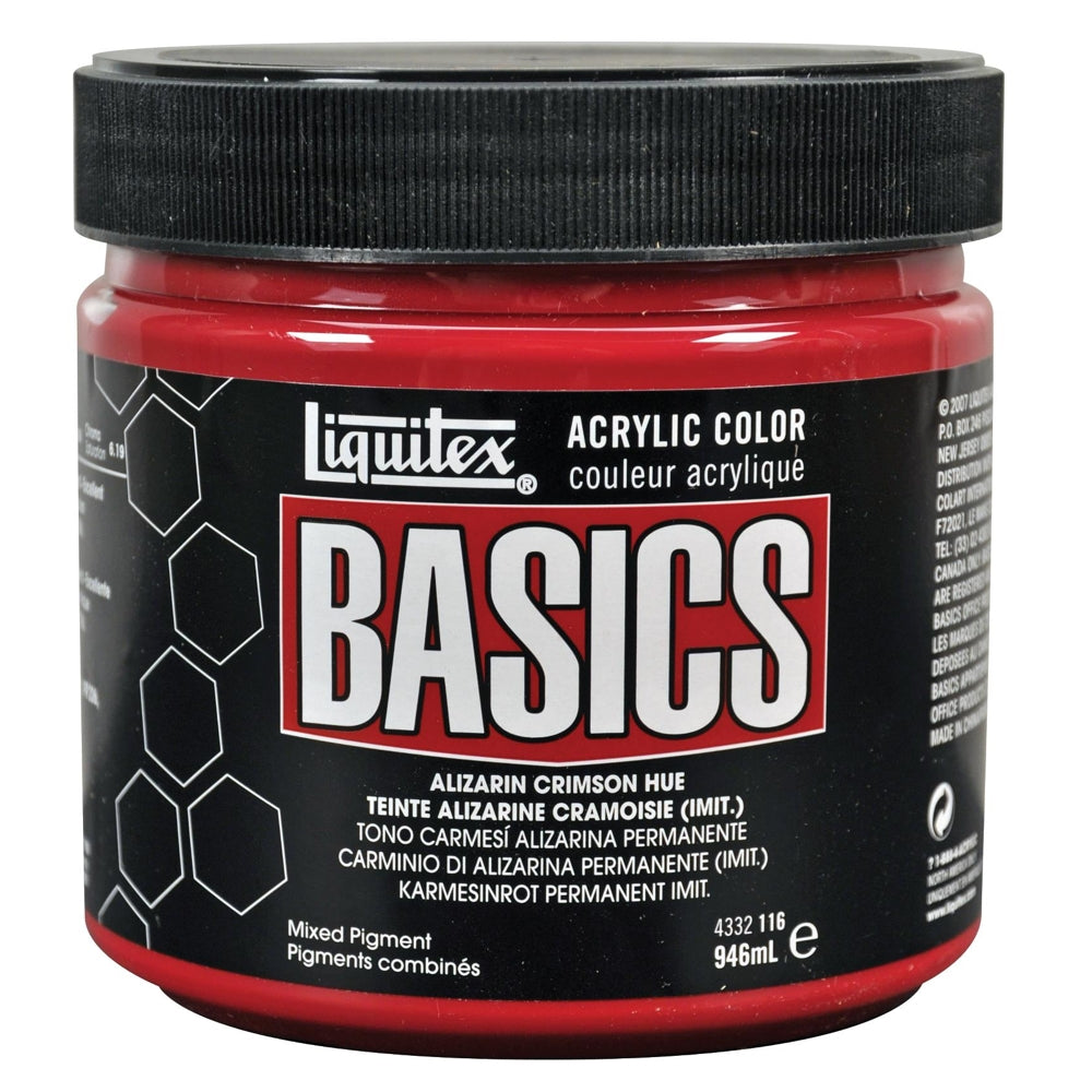 Tinta Acrílica Liquitex Basics 946ml 116 Alizarin Crimson
