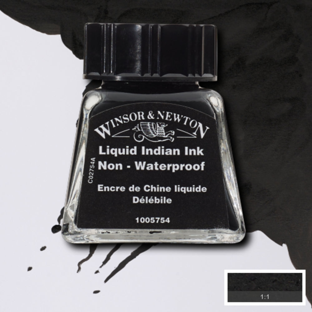 Tinta para Desenho Winsor & Newton 14ml Liquid Indian Ink