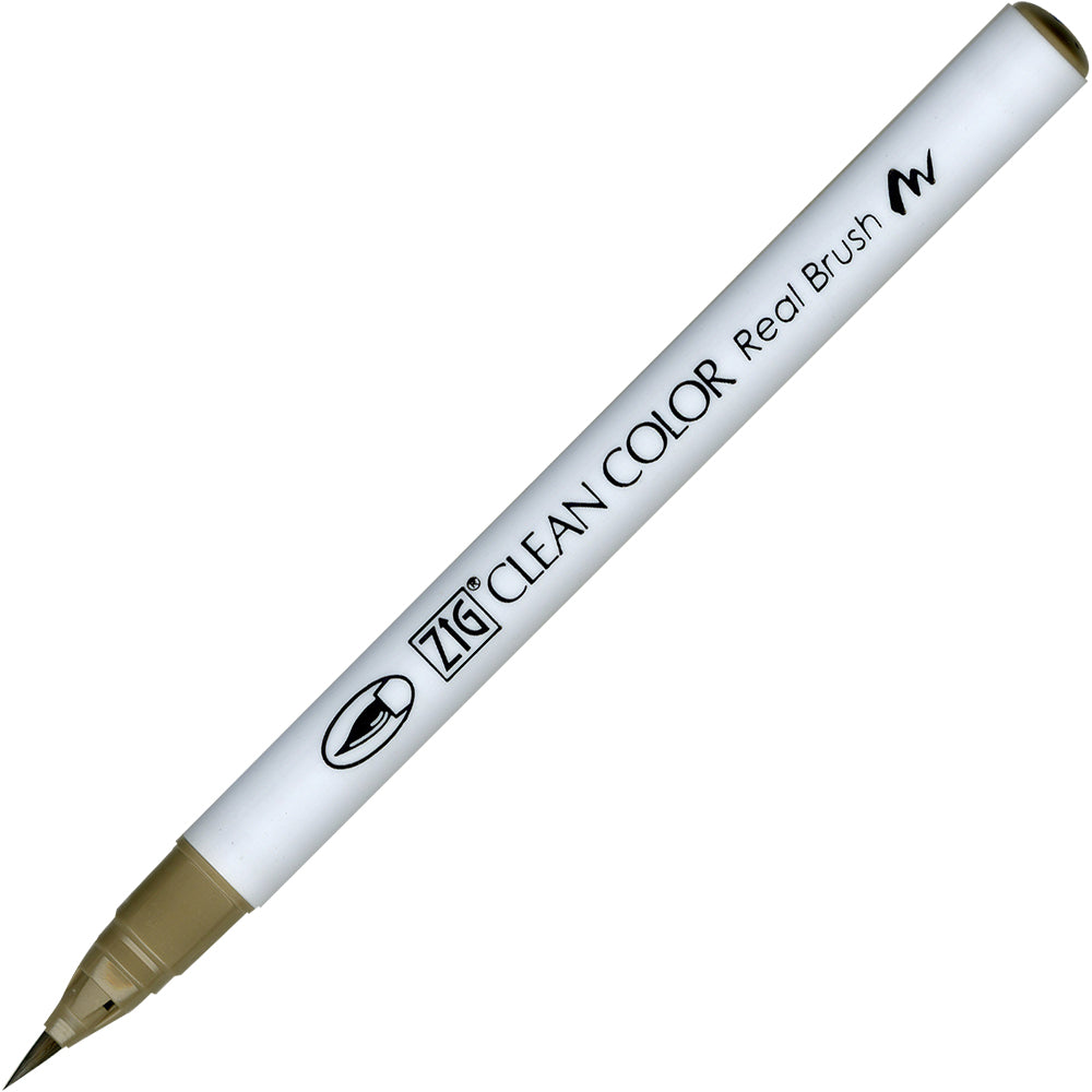 Caneta Pincel Kuretake Zig Clean Color Real Brush Mid Gray 096