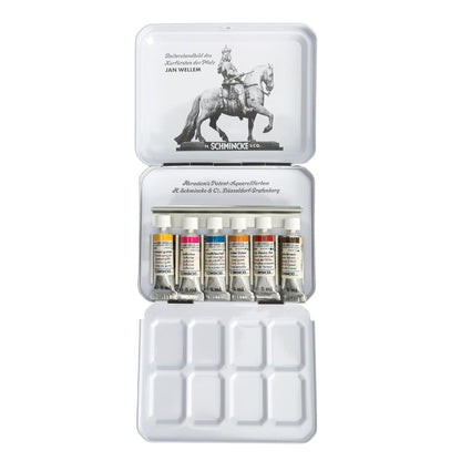Tinta Aquarela Schmincke Horadam Bisnaga 06 Cores Retrô