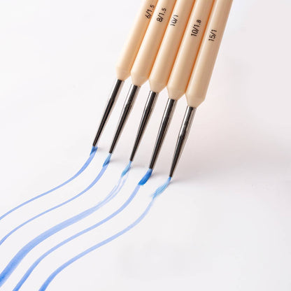 Kit De Pincéis Bege Himi Para Guache 5 Unidades