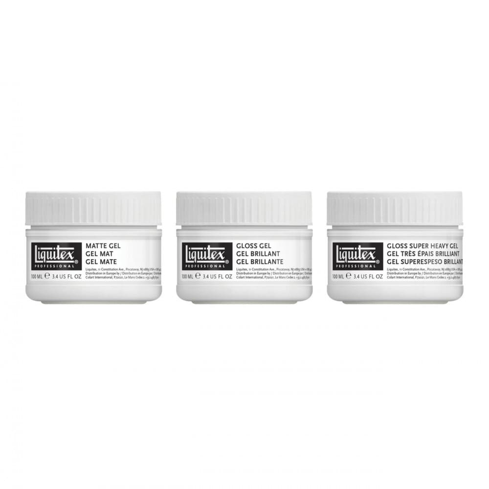 Conjunto Gel Medium Acrílico Liquitex 3 Unidades