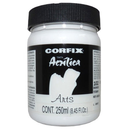 Tinta Acrílica Corfix Arts 250ml G1