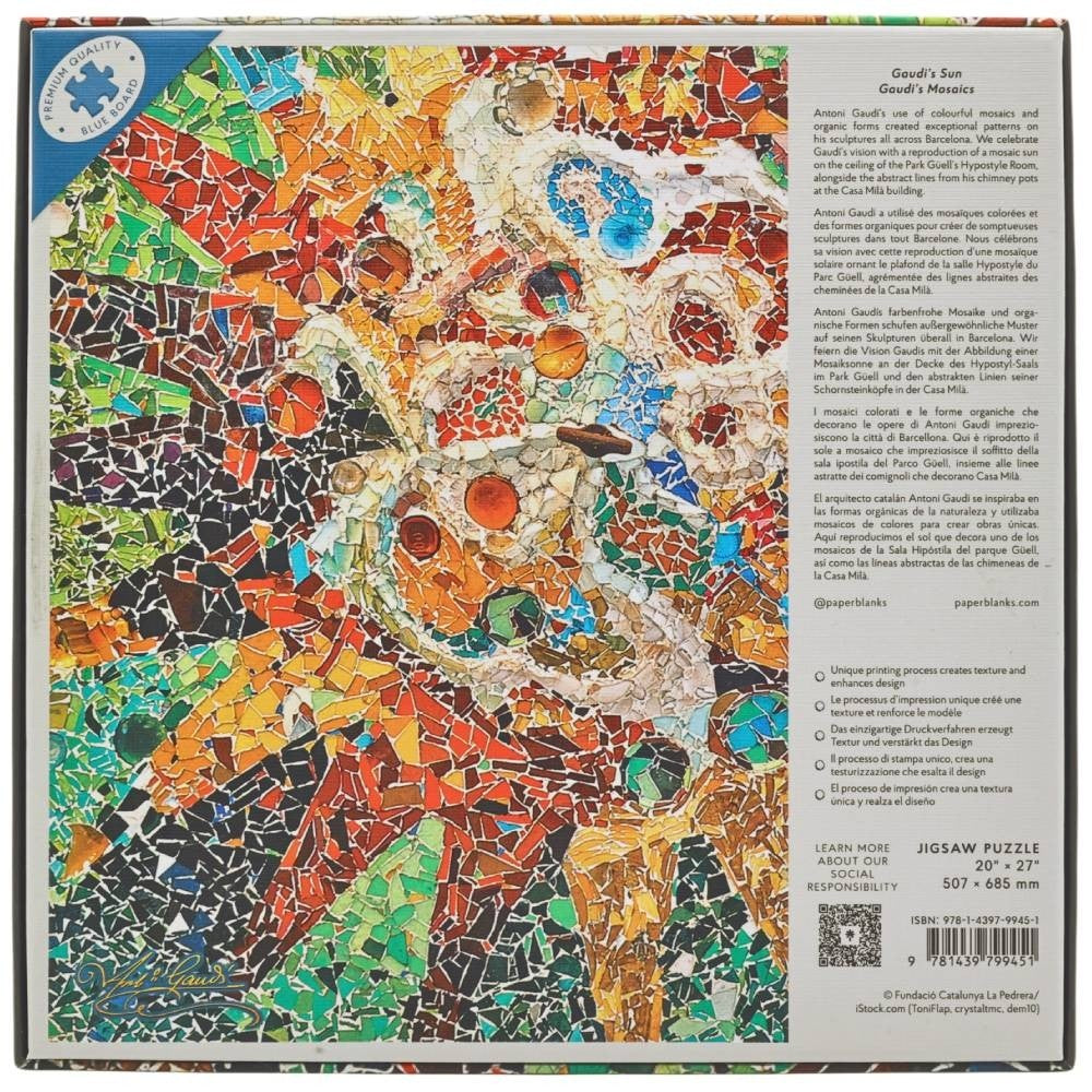 Quebra-Cabeça Paperblanks 1000 Peças Gaudi's Sun