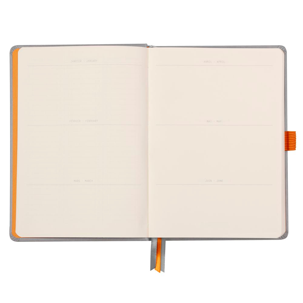 Caderno Goalbook Rhodia A5 Capa Dura Silver