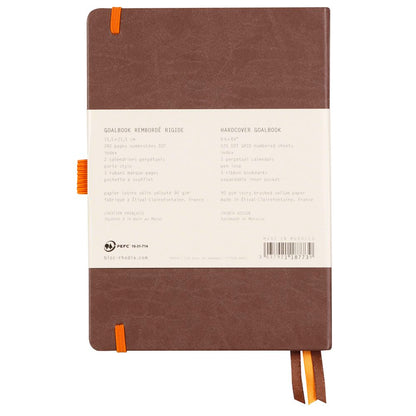 Caderno Goalbook Rhodia A5 Capa Dura Chocolate