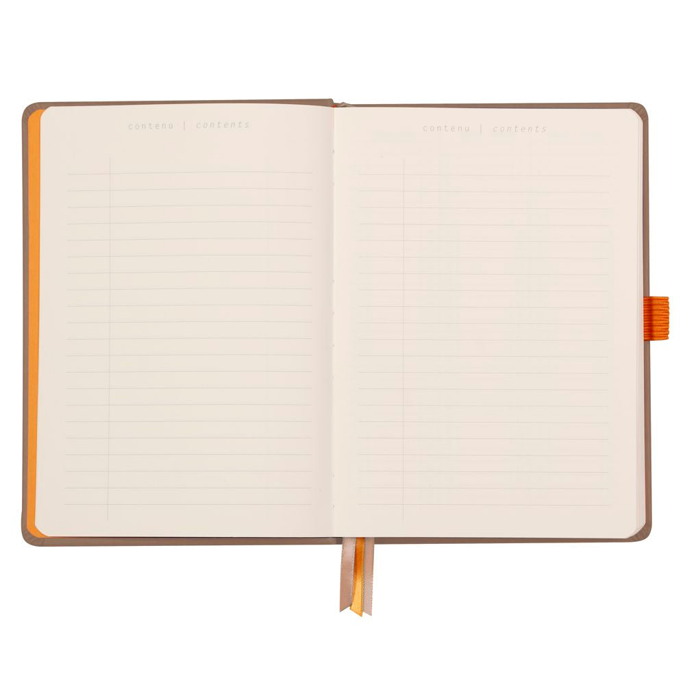 Caderno Goalbook Rhodia A5 Capa Dura Taupe