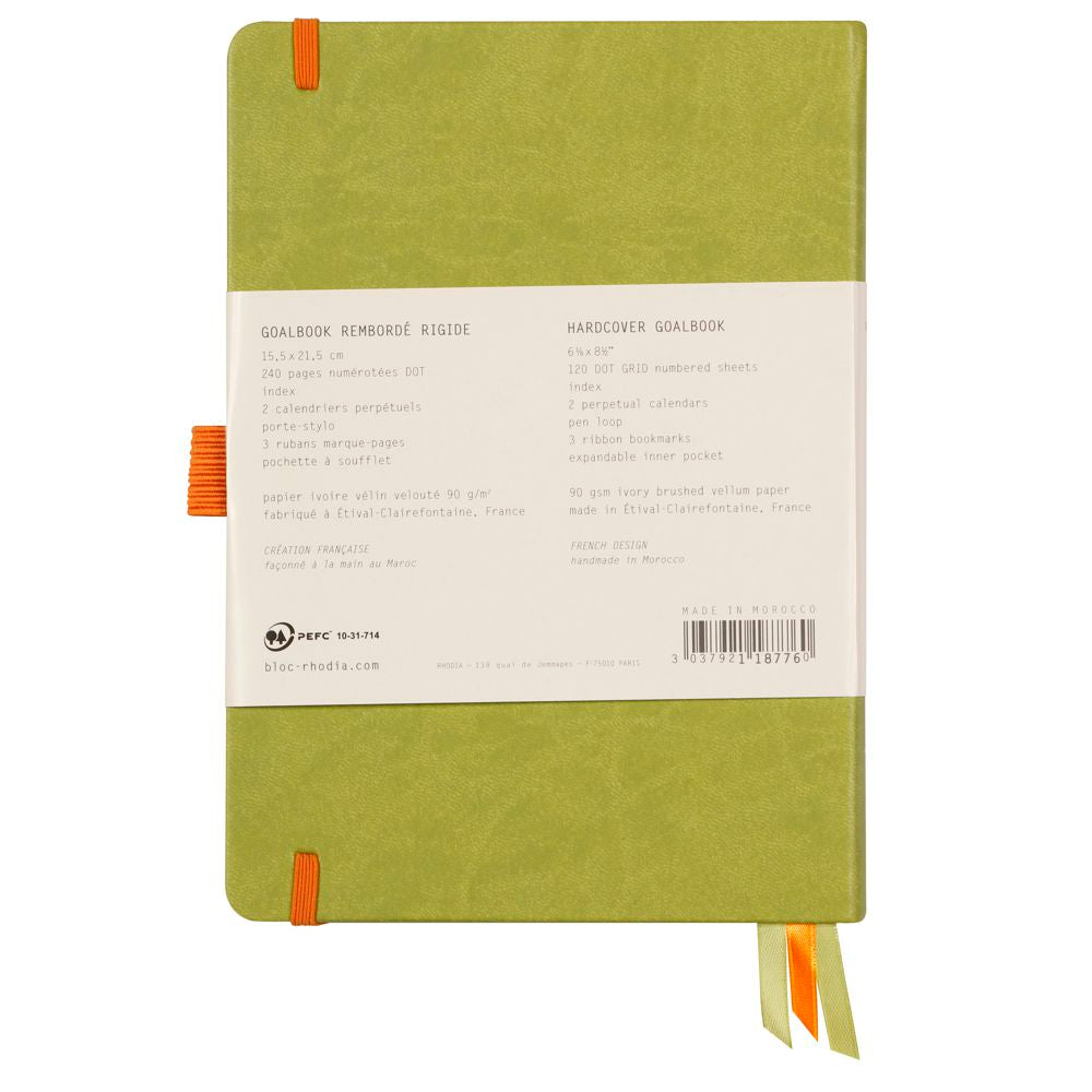 Caderno Goalbook Rhodia A5 Capa Dura Anise