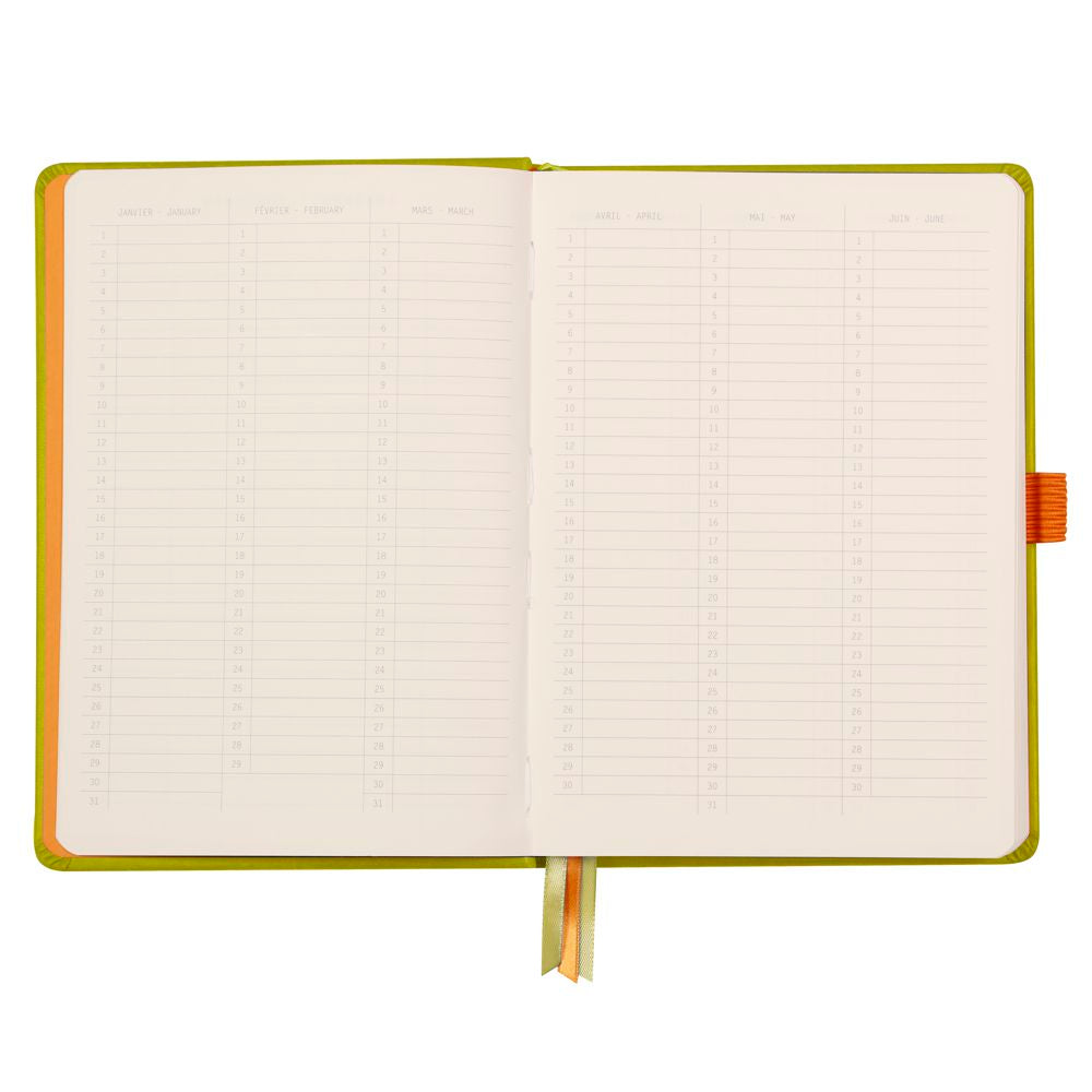 Caderno Goalbook Rhodia A5 Capa Dura Anise