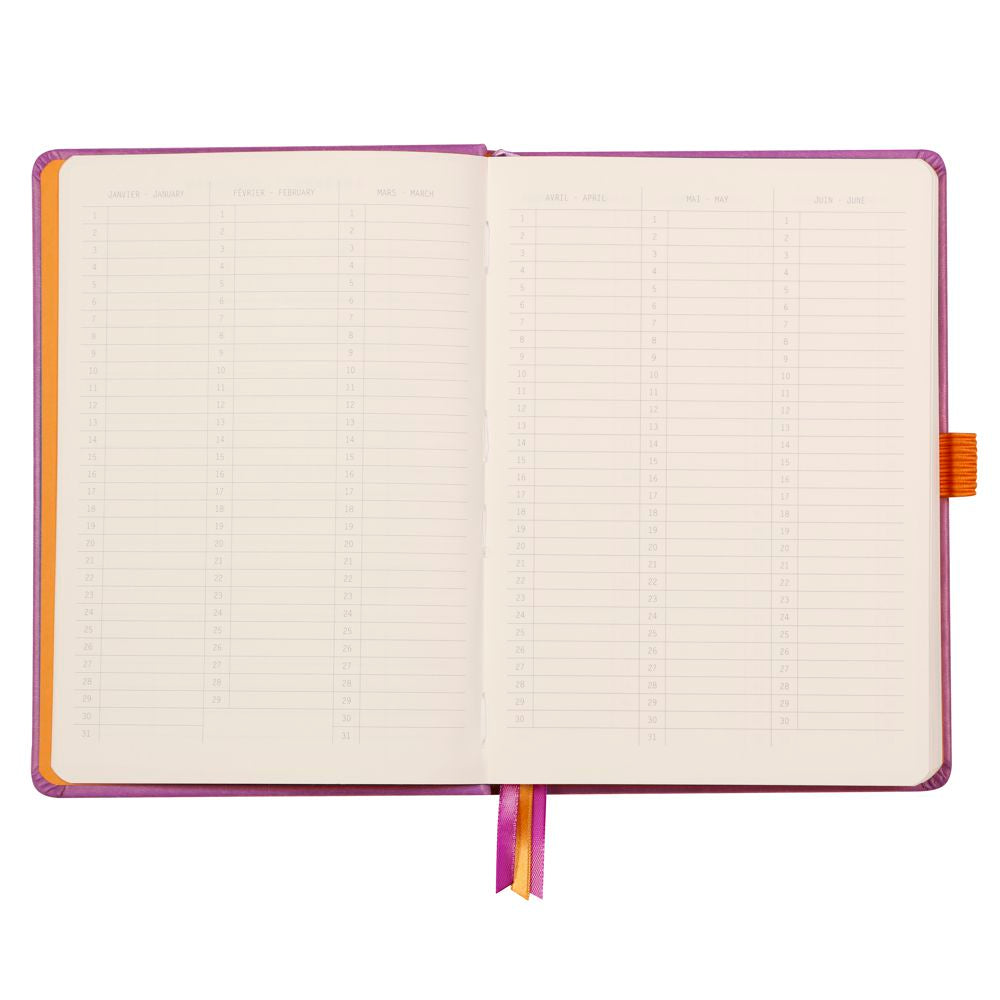 Caderno Goalbook Rhodia A5 Capa Dura Lilac