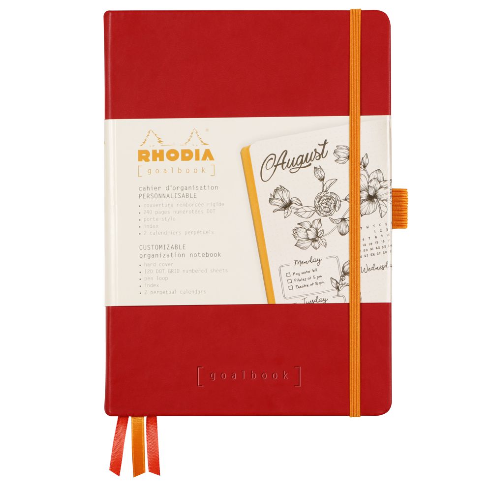 Caderno Goalbook Rhodia A5 Capa Dura Poppy