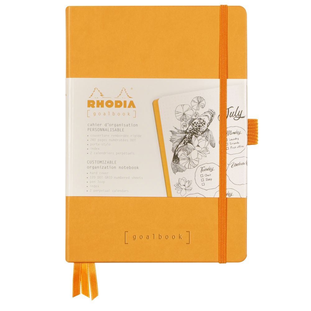 Caderno Goalbook Rhodia A5 Capa Dura Orange